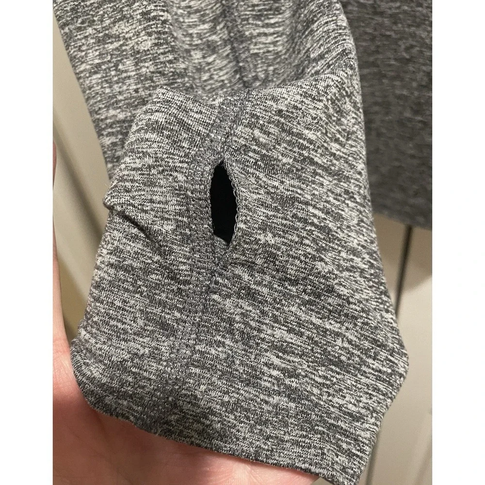 Nike Running Dri-FIT 1/4 Zip Performance Pullover Men's Large Gray Heather